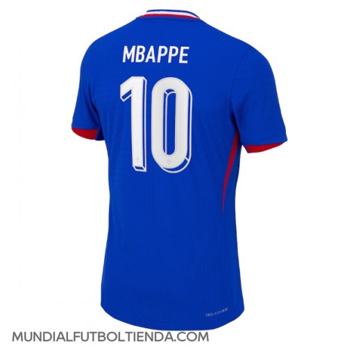 Camiseta Francia Kylian Mbappe #10 Primera Equipación Replica Eurocopa 2024 mangas cortas